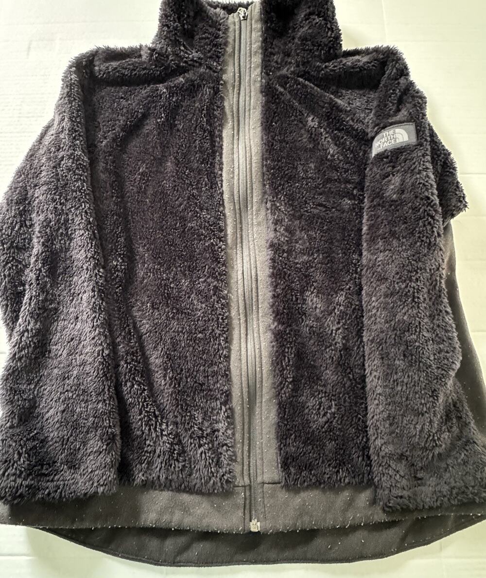 The North Face Women's Oso Hoodie Gray Full Zip Jacket Logo Zip Size XL